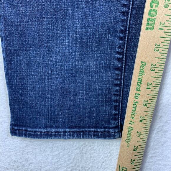 Levis 505 Jeans Womens 31 Blue Straight Leg Dark Wash Classic Fit Y2K 90s 2000s - Picture 7 of 11